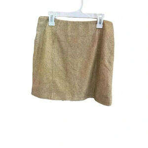 COLLECTIVE THE LABEL Gold Sparkle Mini Skirt - size 6